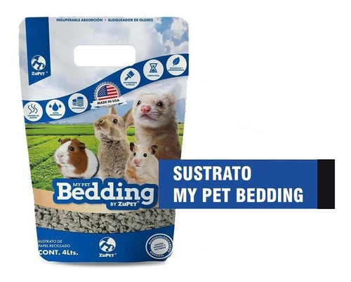 Sustrato Papel My Pet Bedding Hamster, Erizo Etc. 4lts.