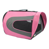 Transportadora Tela C/visera Mascotas Diseño Fancy Pets