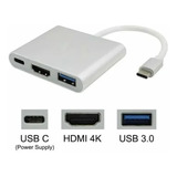 Hub 3en1 Usbc A Usb-c Hdmi 4k Usb 3.0 Para iPad Air 5ta 2022