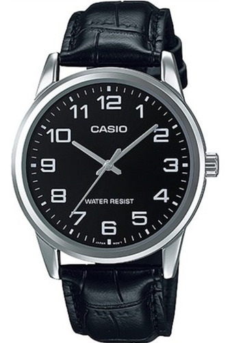 Reloj Casio  Mtp-v001l-1b Hombre Correa Negro 