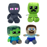 Minecraft  Creeper Enderman Zombie Steve Peluches