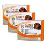 3 Vermifugo Canex Premium Ceva 450mg Cães Até 5kg - 4 Comp