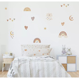 Adesivo Decorativo Quarto Infantil Arco Íris Boho