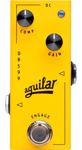 Aguilar Db599 Pedal Compresor Para Bajo Color Amarillo