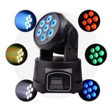 Cabezal Movil 7 Led X 12w Rgbw Robotico Dmx 13 Canales Dj