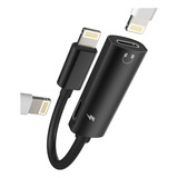 Adaptador De Cargador De Auriculares Para iPhone (2 En 1) Di