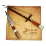 Tabla Asado Madera Parrilla Personalizada Logo Kit Asador 