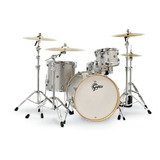 Batería Gretsch Catalina Maple Silver Sparkle 4 Piezas 22