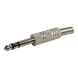 Ficha Conector Plug 6.5 6.3 Mm Stereo Metali Cable X 4u Htec