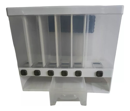 Dispensador Cereales Granos Organizador Cocina 6 Divisiones