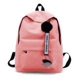 Mochila Multifuncional Backpack Minimalista De Gran Capacidad Color Rosa