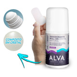 Desodorante Roll On Alva Desodorante Roll On Crystal Natural Lavanda 60 Ml