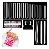 Tips Uñas Xxxl French Denim Color Natural 550pcs