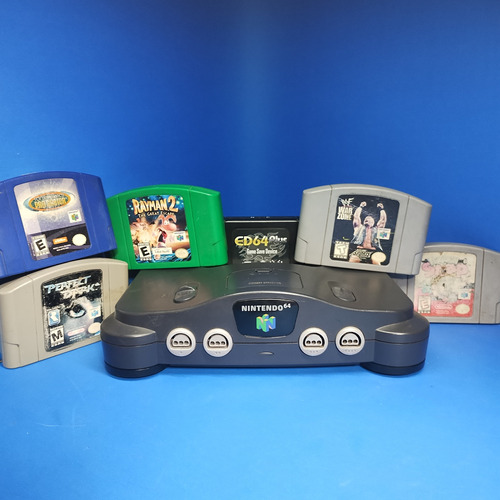 Nintendo 64 Standard Color Negro Mas 6 Juegos