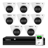 Kit 8 Câmeras Vlp1230 Dome Ip Intelbras, Nvr 1408, Hd 2tb Ba