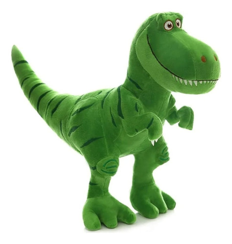 Peluche De Dinosaurio T Rex 30 Cm X 25 Cm Verde O Gris