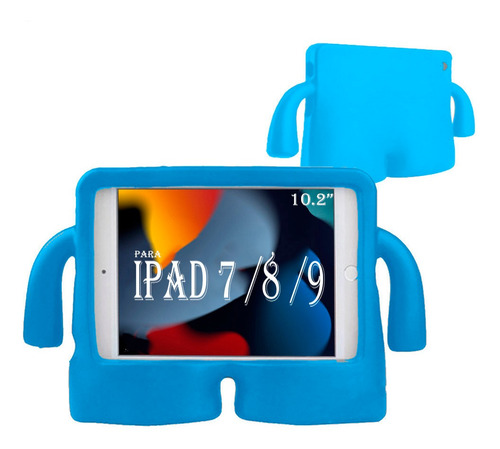 Capa P/ iPad 9ª 8ª 7ª Geração 2021 Varias Cores Para Criança