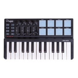 Teclado Controlador Mini Midi Parquer 25 Teclas 8 Pads Cuota