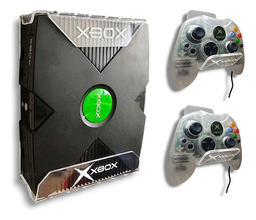 Soporte Base Repisa Xbox Clásico + 2 Soportes Contr. Economi