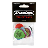 12 Plumillas Dunlop Electric Pack, Calibre: Varios Pvp113 Color Rojo