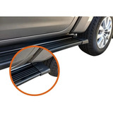 Estribos De Aluminio Negros Ranger Hilux S10 Frontier Amarok