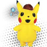 Disfraz Detective Pikachu Pokemon Inflable Halloween Adulto