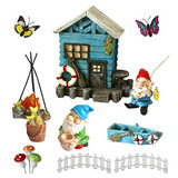 Figura De Gnomos Para Decoración En Miniatura De Jardín