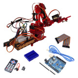 Brazo Robotico Kimo Kit Control Remoto + Arduino Uno - Rojo