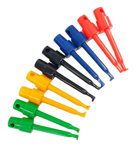 10 Unidades Clip Pinza Gancho Test Hook  5 Colores 