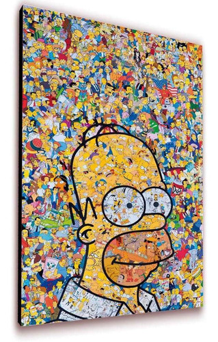 Cuadro 50x30cms Decorativo Homero Collage