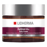 Retinol A + Daily Cream Lidherma Con Acido Hialuronico