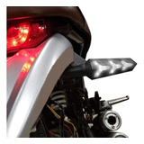 2pz Direccionales Led Para Motocicleta Secuencial Blanco