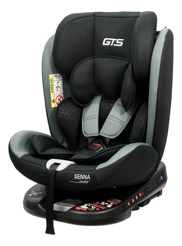 Butaca Infantil Para Auto Gts Senna Giratoria 0 A 36 Kg Color Gris Negro