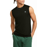 Champion Tipo Musculosa, Playera Sin Mangas Hombre, Negro