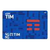 Esim Tim 5g/4g Pré Pago Chip Virtual - Com Número Facil