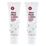 2 Aloe Heat Lotion Forever Livig Locion Corporal Caliente