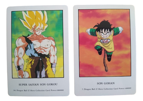Cartas Dragon Ball Z Hero 1993 (colección/antiguas)