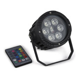 Spot Par Led 6 X3w Rgbw Remoto Ip65 Exterior Jardin Outlet