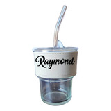 Vaso Mug 300 Ml Con Funda Y Bombilla Personalizado Nombre