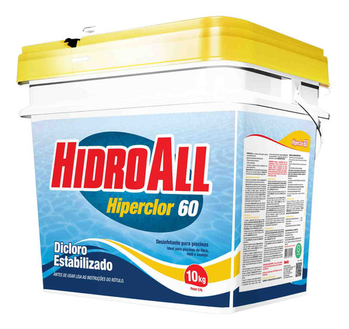 Cloro Granulado Hiperclor 60 Hidroall 100% Dicloro 10kg
