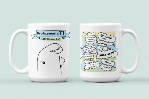 Caneca Personalizada Divertida Flork Profissão Ti Tecnologia