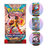 3 Booster Cartas Pokémon Escarlate E Violeta Fenda Paradoxal