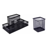 Kit Porta Caneta Organizador De Mesa Escritório - Aramada 