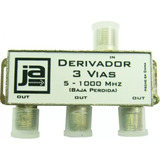 Splitter Tv Hd 5-1000mhz - 3 Salidas Derivador Baja Perdida