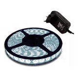 Fita Super Led 5050 Branco 300 Leds 5 M Decoração Com Fonte Cor Da Luz Branco-frio Tensão De Operação 12v 110v/220v