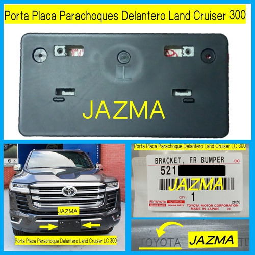 Porta Placa Parachoque Delantero Land Cruiser Lc 300  Foto 2