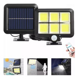 Reflector Led Con Panel Solar Sensor Movimiento Led Cob Nuev