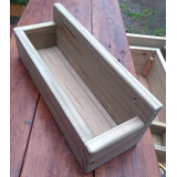 Maceta Rectangular Colgante De Madera De 80 Cm