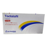 Tadalafil 5 Mg  Caja Con 14 Tabletas 