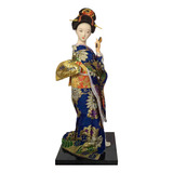 Muñeca Geisha Con Kimono Japonés, Estatua Asiática,